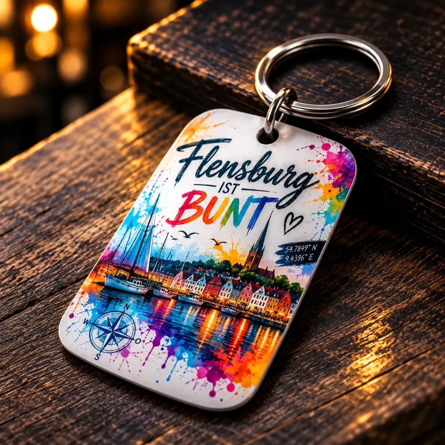 Bedruckter Schlüsselanhänger von Vision Vibes