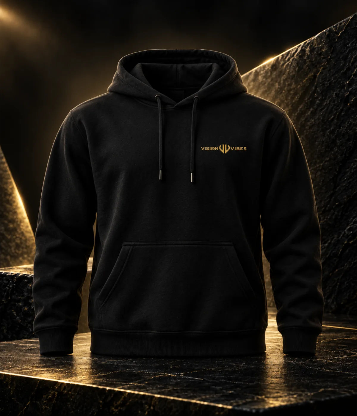 Schwarzer Vision Vibes Hoodie