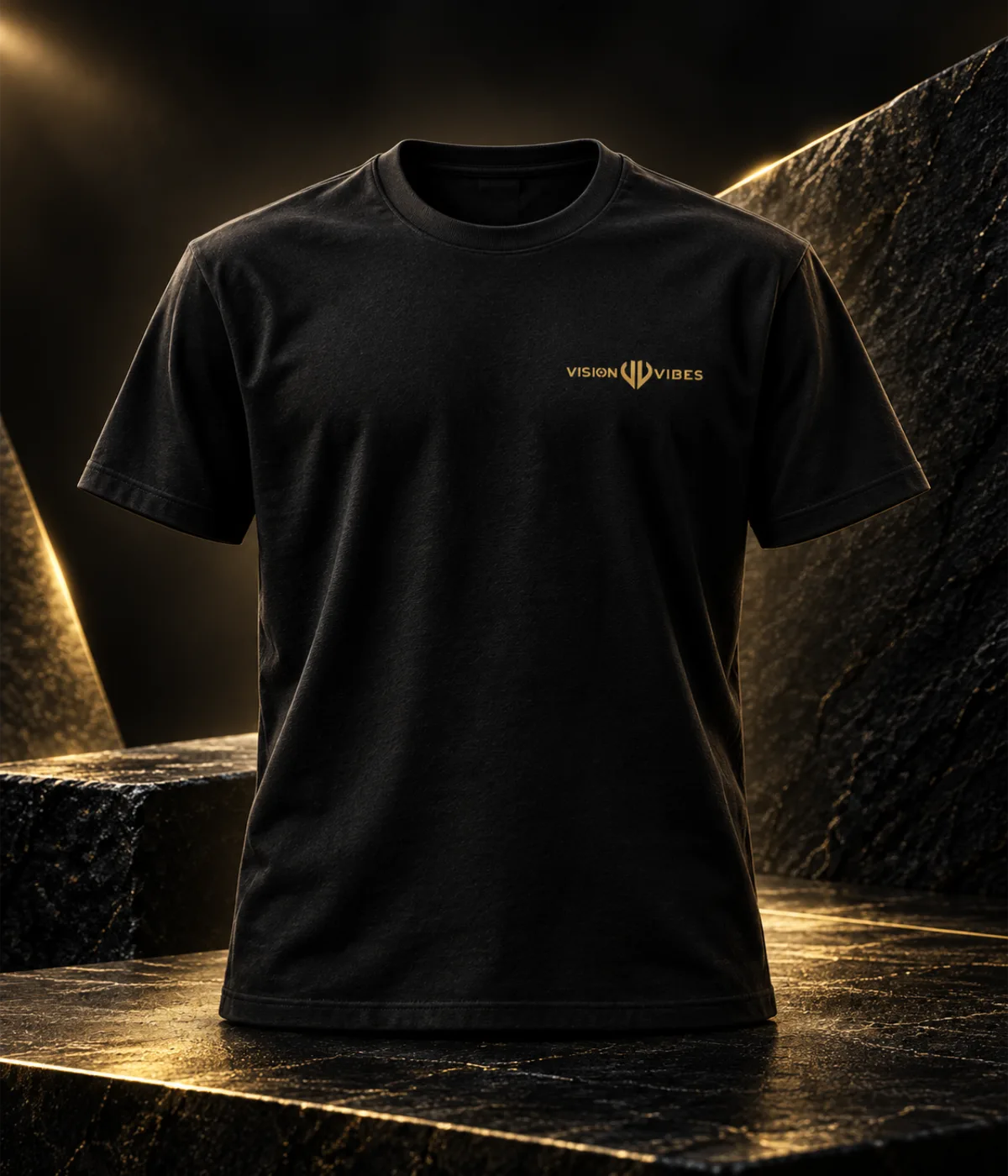 Schwarzes Vision Vibes T-Shirt